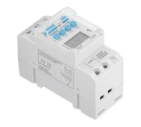 Sxhlseller Interruptor Temporizador Digital TM919HK, Pantalla LCD Programable de 7 Días con Capacidad de 16 A para Montaje en Riel DIN de 35 Mm, Dispositivo de Control Automático de Cuenta Regresiva