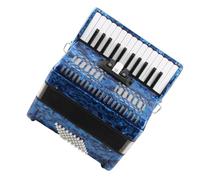 Sxhlseller IRIN Acordeón de Celuloide ABS 26 Teclas 48 Instrumentos de Teclado de Piano bajo con Toallita y Bolsa, Botón de bajo Sensible, Adecuado para Presentaciones en Escenario