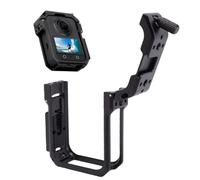 Sxhlseller Jaula para Cámara de Acción 360, Marco Protector de Aleación de Aluminio con Soporte de Zapata Fría y Rosca de 1/4, Diseño de Carga de Acceso Abierto, Carcasa de Metal con