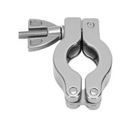 Sxhlseller Juego de 4 Abrazaderas KF16 de Alto Vacío con Anillo Centrador |Abrazadera de Bisagra de Tuerca de Mariposa de Acero Inoxidable 304, Junta Tórica FKM para Cámaras de Vacío
