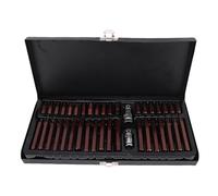 Sxhlseller Juego de 40 Puntas de Vaso de Impacto Profesionales, Puntas Torx/Hex/estriadas de Acero de Aleación S2 de 3/8" y 1/2" para Taladro Eléctrico y Herramientas Manuales, Vasos de