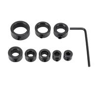 Sxhlseller Juego de Collares de Tope de Taladro de Metal con Llave Hexagonal, Collares de Tope de Límite de Broca de Acero con Alto Contenido de Carbono de 3 Mm a 16 Mm para Proyectos de Carpintería