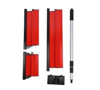 Sxhlseller Juego de Cuchillas para Desnatar 250 Mm, 400 Mm, 600 con Barra de Extensión, Cuchillo para Encintar Paneles de Yeso de Acero Inoxidable para Paredes y Techos, Ergonómico Antideslizante,