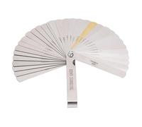 Sxhlseller Juego de Galgas de Espesores de 32 Hojas de 0,04 a 0,88 Mm, Herramienta de Medición de Espesor y Espacio de Precisión Métrica e Imperial de Doble Marca de Acero Inoxidable para