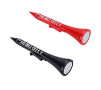 Sxhlseller Juego de Herramientas Multifunción para Pelotas, 2 Piezas, con Telémetro de Asta de Bandera y Ayuda para la Alineación Facial para Entusiastas del Golf, Negro y Rojo, 3,5 X 0,8 Pulgadas