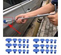 Sxhlseller Juego de Lengüetas Extractoras para Reparación de Abolladuras de Coche, Herramientas de Extracción Fáciles sin Pintura para Motocicleta, Barra en T, Martillo Deslizante, 30 Uds.