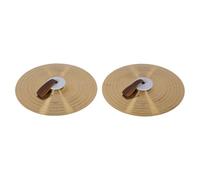 Sxhlseller Juego de Platillos de Mano de 14 Pulgadas de Sonido Corto y Rico con Construcción de Aleación para Batería Rock Jazz Pop 2 Platillos para Músicos