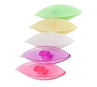 Sxhlseller Juegos de Lanzadera para frivolité, Herramienta de Encaje Colorida y Duradera para Coser a Mano, 5 Piezas para Crochet, Manualidades, Hogar, Plástico, Negro, Blanco, Rosado, Rosa y Morado