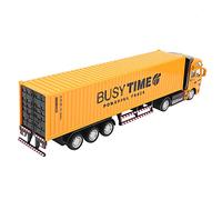 Sxhlseller Juguete Modelo de Camión Contenedor de Aleación Alta Simulación Mano de Obra Exquisita Tire hacia Atrás para Colección y Regalos Adecuado para Mayores de 3 Años Amarillo 12.2 X 3.1 X 2