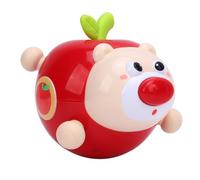 Sxhlseller Juguete Wobbler para Niños Pequeños de 1 a 3 Años |Juguete con Efecto de Sonido Baby Tummy Time con Desarrollo Sensorial y Educación Temprana (Rojo)