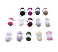 Sxhlseller Kit de 14 Piezas de Hilo Voluminoso Jumbo para Tejer Mantas y Bufandas de Felpa Suave, de Larga Duración y Lavable a Máquina, Juego Multicolor