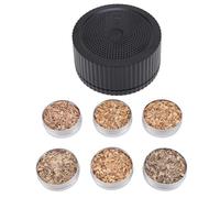 Sxhlseller Kit de Ahumador de Whisky Eléctrico, Infusor de Cóctel de Mano Recargable con 6 Cajas de Astillas de Madera para Bebidas de Bar en el Hogar y Mejoras Culinarias del Sabor Ahumado