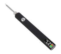 Sxhlseller Kit de Bolígrafo Quemador de Hilo Inalámbrico con Pantalla Digital, Herramienta Recargable con 3 Configuraciones de Calor para Hacer Joyas, Abalorios, Artesanía en Cuero y (BLACK)