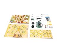 Sxhlseller Kit de Drones RC de Madera, Juguete de Montaje DIY |Beechwood Quadcopter con Modo sin Cabeza y Marco Protector, Avión de 3 Velocidades 500 MAh para Principiantes