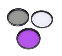 Sxhlseller Kit de Filtros de Cámara de 55MM, Filtros de Fotografía Ultravioleta Polarizadores Circulares CPL FLD UV para Cámaras sin Espejo y DSLR