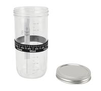 Sxhlseller Kit de Frasco de Arranque de Masa Fermentada, Frasco de Fermentación de Vidrio de 34 Oz con Tapa, Banda de Alimentación de Fecha, Tira de Termómetro, Raspador de Silicona y