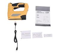 Sxhlseller Kit de Grapadora Eléctrica Inalámbrica, Ligero y Portátil para Reparación del Hogar, 3000 Clavos y Grapas (Pistola grapadora eléctrica de 2000 mAh (con)