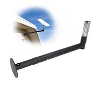 Sxhlseller Kit de Montaje Ajustable, Soporte de Pared Largo Telescópico para Kit de Internet Satélite con Adaptador, Protección de Cable de Aleación de Aluminio Montaje en