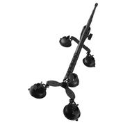 Sxhlseller Kit de Soporte para Coche con Ventosa 5 en 1 con Palo Selfie de 115 Cm, Soporte para Cámara con Ventosa Doble Triple para X5 X4 X3 X2 RS, para Parabrisas Exterior para Cámaras de Acción,