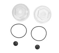 Sxhlseller Kit de Tapa de Aceite para Buje de Remolque 183772, Repuesto de Plástico de 4 Pulgadas para Ejes Dexter y Ejes Lippert LCI 10K-16K con Tapones y Juntas Tóricas Incluidos, 2 Juegos