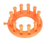 Sxhlseller Kit de Telar Redondo de Plástico, Máquina de Tejer Fácil para Niños y Principiantes, Herramienta de Aguja de Ganchillo de Lana para el Hogar para Proyectos de Bricolaje, aprox. 3,5", para