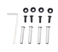 Sxhlseller Kit de Tornillos de Ventilador de Caja de Computadora de Acero Inoxidable con Arandelas Anodizadas, Tornillos de Montaje de Ventilador de Refrigeración de CPU para Instalación de (BLACK)