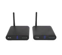 Sxhlseller Kit de Transmisor y Receptor AV Inalámbrico con 5,8 GHz, 8 Canales, Alcance de 300 M, Penetración en la Pared, Pantalla Digital, Soporte PAL NTSC, para Instalación en Interiores (Enchufe