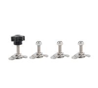 Sxhlseller Kit de Tuercas Roscadas de Doble Lengüeta en L M8x35 Mm de Acero Inoxidable, Sujetadores Resistentes para Plataforma de Camión, Control de Carga de Remolque, Camioneta, Amarres para