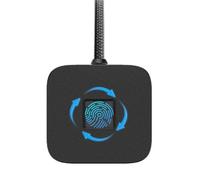 Sxhlseller Lector de Huellas Dactilares USB para PC, Dongle de Escáner Biométrico de Huellas Dactilares de Reconocimiento Rápido, Registrador de USB Portátil con Toque de (Black)