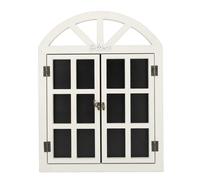 Sxhlseller Letrero de Pizarra con Marco de Ventana de Madera |Tablero de Mensajes Colgante Borrable para Cafetería, Restaurante, Decoración del Hogar, 20,5 X 15,7 Pulgadas (7702A-02)
