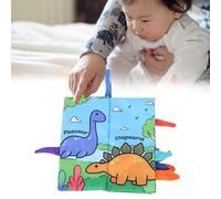 Sxhlseller Libro de Tela Libro Educativo de Estimulación Sensorial para Niños Bebé, Tela de Alta Densidad, Juguete Interactivo Ideal para e Hijos, Tipo Dinosaurio (patrón de dinosaurio)