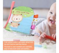 Sxhlseller Libro Infantil Libro de Tela Duradero y Resistente Al Desgaste para el Desarrollo del Lenguaje y Las Habilidades Sensoriales para Bebés Niños Pequeños 1 de Tela (Etiqueta búho)