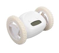 Sxhlseller Lindo Reloj Despertador Rodante con Ruedas Extra Ruidoso para Personas Que Duermen Mucho, Reloj Despertador Digital Fugitivo para Mesita de Noche, Dormitorio, Regalo para Niños