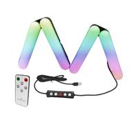 Sxhlseller Luz de Anillos RGB Plegable, 3200K-6500K Luz de Relleno de Brillo de 10 Niveles para Grabación de Video Transmisión en Vivo, Aplicación de Maquillaje, Puesta en Escena de