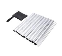 Sxhlseller Manguitos Aislantes de Tuberías Autoadhesivos, Paquete de 10 |Envoltura de Tubo de Espuma Anticongelante para Tuberías Solares HVAC para Exteriores 0,8 Pulgadas ID 15,74 Pulgadas
