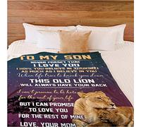 Sxhlseller Manta Personalizada para Mi Hijo, Manta de Correo Aéreo, Ropa de Cama Acogedora para Pasar Tiempo en Familia en Todas Las Estaciones (Colores Variados #46)