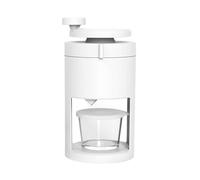 Sxhlseller Máquina de Afeitar de Hielo Manual Máquina para Hacer Conos de Nieve de Acero Inoxidable de Primera Calidad para Amantes del Helado de Fiesta Material: ABS + Vidrio + Acero Inoxidable,