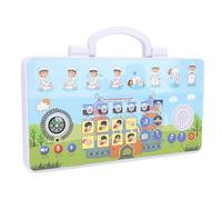 Sxhlseller Máquina de Aprendizaje de Idioma Malayo árabe Inglés 3 en 1, Juguete Educativo para Niños con Ejercicios de Ortografía, Vocabulario, Rompecabezas y Juegos Basados en Música