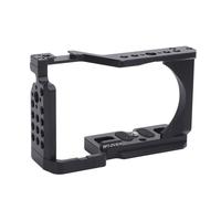 Sxhlseller Marco de Expansión de Aleación de Aluminio Protector para Cámara, Montaje de Zapata Fría para Cámara ZV-E10, Orificio para Tornillo de 1/4 y 3/8 Pulgadas