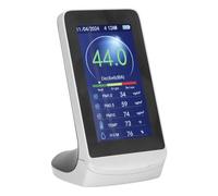 Sxhlseller Medidor de Decibelios de Pared Lector de Nivel de Sonido de Alta Precisión DB Detector de Temperatura de Tiempo de Ruido PM para Fábricas, Medidor de Decibelios de Diseño Artístico