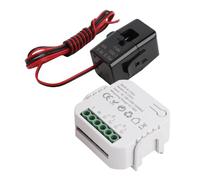 Sxhlseller Medidor de Energía Monofásico WiFi, Monitor de Electricidad Inteligente de 80 A con Abrazadera de Consumo de Energía para Sistemas Solares Fotovoltaicos e Instalación de Montaje en Carril