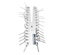 Sxhlseller Medidor de Tubo Capilar de Acero Inoxidable Métrico Imperial de Doble Marca, Herramienta de Medición para Diámetro de Tubería de Cobre en Sistemas HVAC, Rango de 0,072 Pulgadas a 7/16
