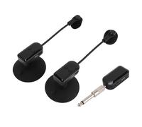 Sxhlseller Micrófono de Saxofón Inalámbrico, Sistemas de Micrófono de 2.4 G de Instrumentos con Rotación y Reducción de Ruido de 360 °, Receptor Inalámbrico y Transmisor para Trompetas