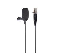 Sxhlseller Micrófono de Solapa Lavalier, Micrófono de Condensador con Clip con Cubierta de Espuma para Cable XLR de 4 Pines para System de Transmisor Inalámbrico de Petaca, Sonido Claro y