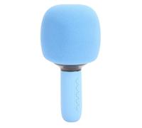 Sxhlseller Micrófono Inalámbrico de Karaoke Bluetooth, Altavoz de Sincronización de Luz RGB Cambiador de Voz 5 Efectos de Sonido Mágicos, Micrófono Listo para Dueto con Cancelación de Ruido (Blue)