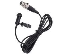 Sxhlseller Micrófono Lavalier, Condensador Unidireccional con Clip en Micrófono de Solapa XLR con Cable para Escenario, Conferencia, Entrevista, Grabación de Vídeo, Ligero, Negro