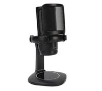 Sxhlseller Micrófono USB Gaming para PC, Micrófono de Escritorio Condensador Cardioide con Iluminación RGB, Filtro Pop, Silenciador de Sensor Táctil, Control de Volumen, Reducción de Ruido y