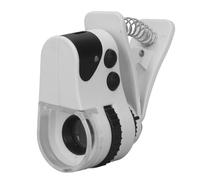 Sxhlseller Microscopio con Clamp/Holder, Lupa Recargable por USB con Aumento de 50X y Detector de Billetes con Luz LED para Placa de Circuito Industrial, Sellos de Jardinería, Geografía