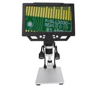 Sxhlseller Microscopio Digital LCD de Alta Definición, Aumento 1600X, Lupa de Moneda 1080P para Plantas, Rocas, Placas de Circuito para Investigación Educativa, Metal ABS