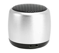 Sxhlseller Mini Altavoz Bluetooth de Metal con Subwoofer |USB Recargable Portátil Inalámbrico BT 5.0, Llamadas Manos Libres para Teléfono Tablet PC (Silver)